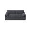 Grand canapé-lit escamotable, canapé-lit convertible 3 en 1 avec rangement latéral, causeuse multifonctionnelle en velours pour le salon, 66 po-131143839