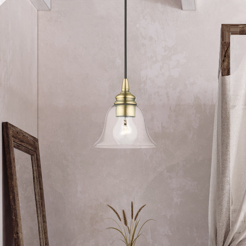 Whinnie 1 - Light Single Pendant, Antique Brass