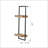Iron And Wood Wall Shelf With Two Shelves