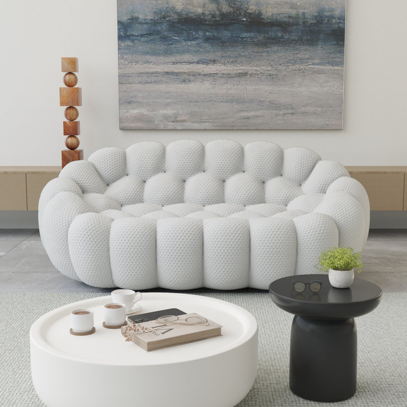 Bubble Modular Sofa Loveseat Light-Grey