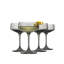 Verres à coupe Sidney - 8 oz - ensemble de 4 - fumée-121357978
