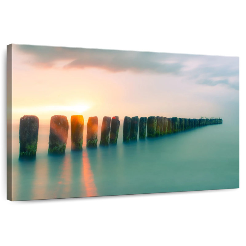 Coucher de soleil sur la mer Baltique d'Alvord, H 8 po x l 12 po