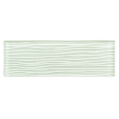 Enchant-Parade  4-in. x 12-in. Glass Subway Textured Polished Wall & Floor Tile
