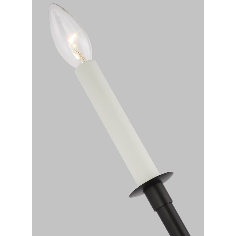 Jachin Steel Candle Wall Light, Aged Iron