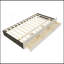 Lit plateforme tapissier simple avec lit gigogne et 3 tiroirs, tissu en lin-1454035877