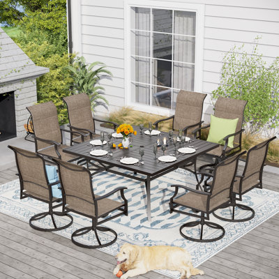 Salem 8 - Person Patio Dining Set with Square Table