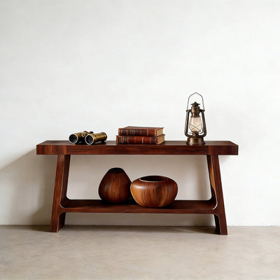 Retro Multifunctional Solid Wood Console Table