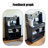 35.5-inch Solid Carbonized Ash Wood Pantry Cabinet