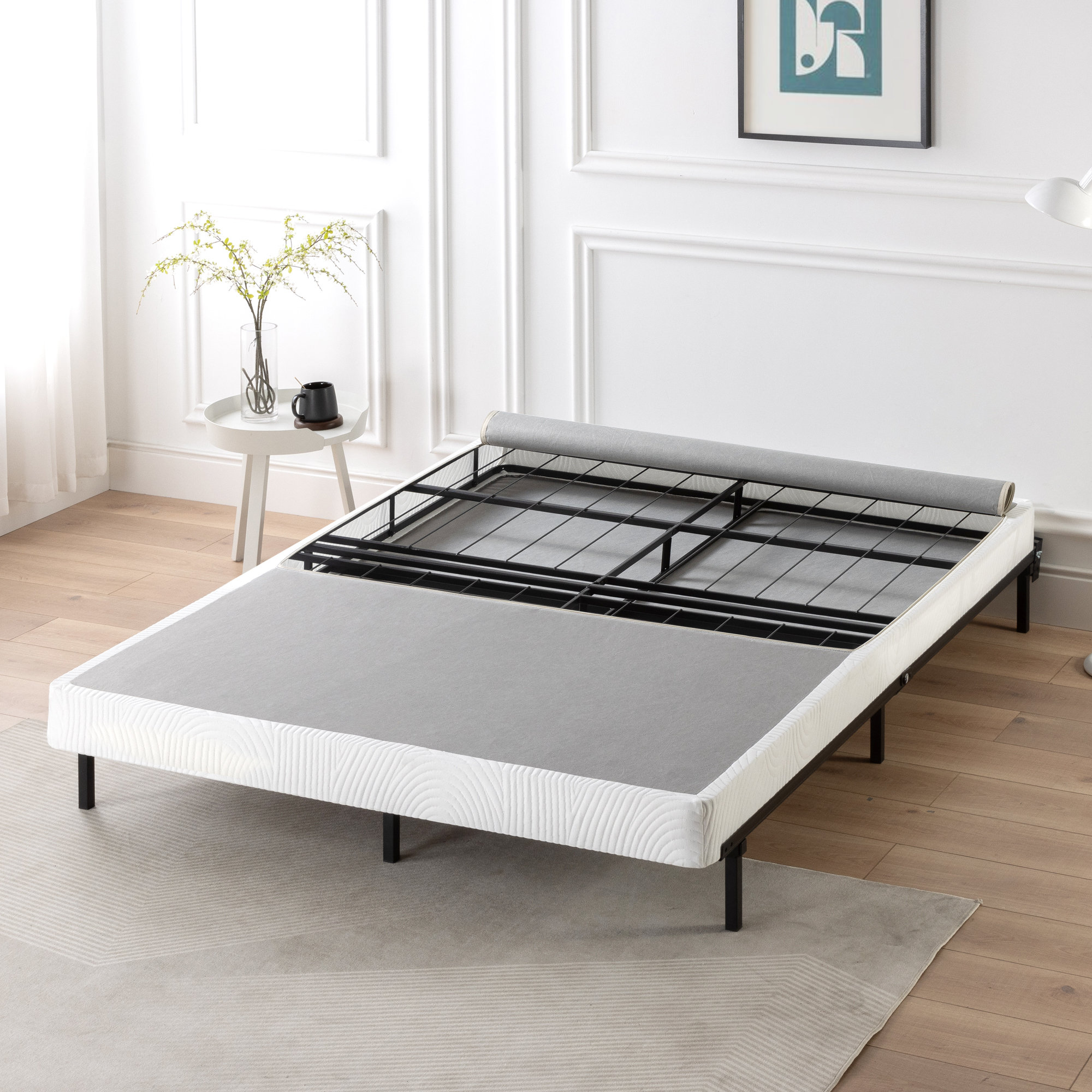 Wayfair Sleep™ Folding Metal Box Spring, Low Profile (4”), Full