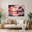 «Hawaiian Sunset Colors», art mural en métal rose-1962504418