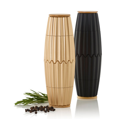AdHoc Pepper & Salt Magnetic Black Double Mill MagTwo 