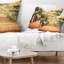 Coussin de forêt d’automne avec parcours lombaire