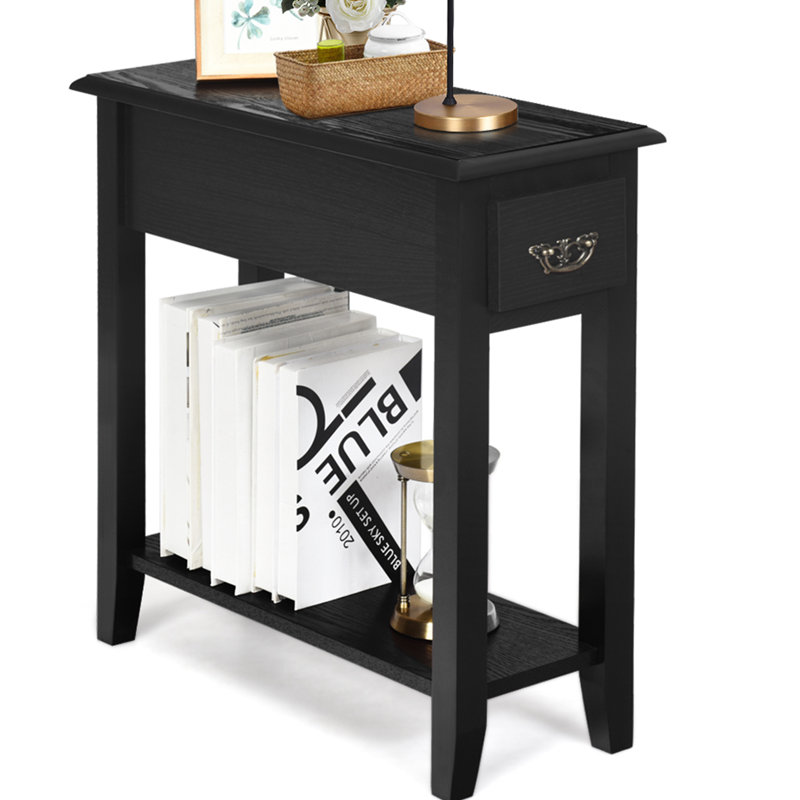 Annalucia 24'' W Nightstand, Black