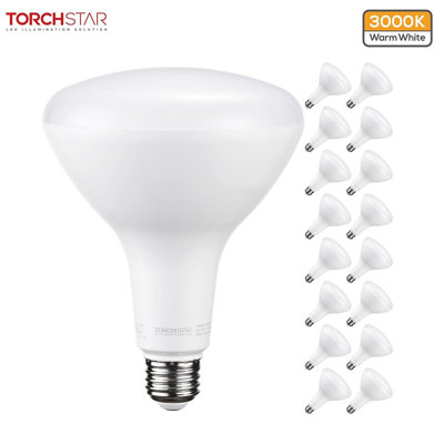 17 watts (100 watts équivalents), ampoule à DEL BR40 à intensité variable, blanc chaud (3000K) E26 / base moyenne (standard)