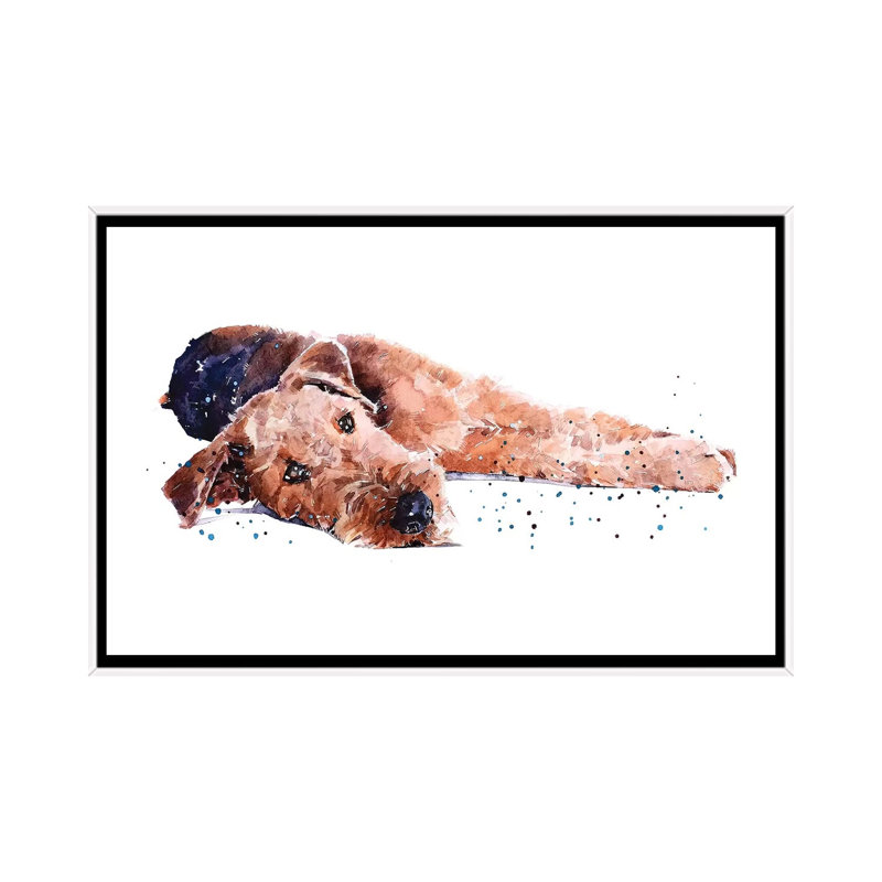 Reproduction d’art, impression, Pas de tapis, H 18 po x l 26 po x P 1,5 po, Toile blanche encadrée