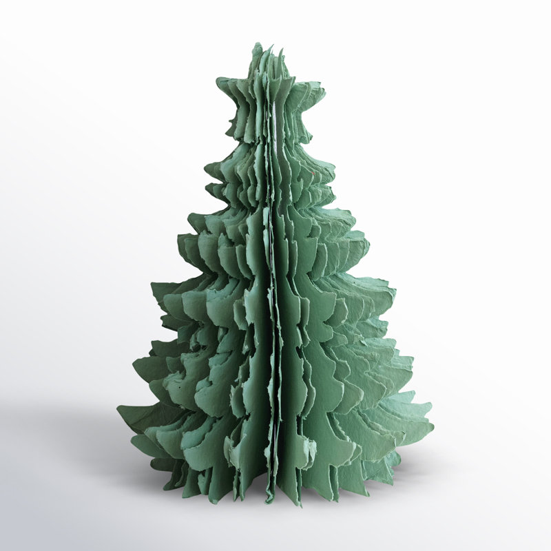 Handmade Recycled Paper Folding Tree