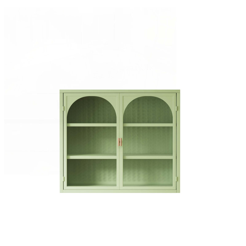 Buffet 27,56 "avec portes vitrées, Vert