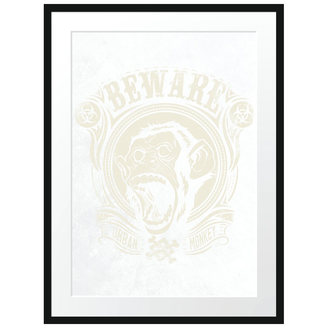 Gerahmtes Poster Urban Monkey Light