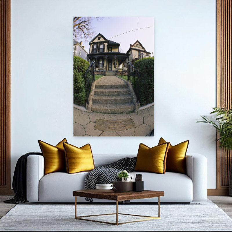 Facade of a house Birthplace of Martin Luther King Jr Atlanta Georgia USA 1 Piece Wrapped Canvas Wall Art