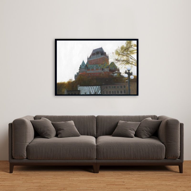 Le Chã¢Teau De Frontenac In Autumn Print On Canvas, 36" H x 24" W