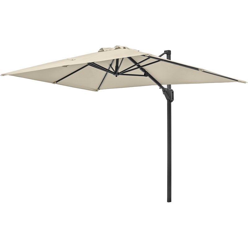 Aarne 300cm X 200cm Rectangular Cantilever Parasol, Champagne