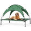 Lit surélevé pour chien avec auvent, lit pour chien d'extérieur avec tente à abat-jour amovible, lit pour animal surélevé-98668035-98668034