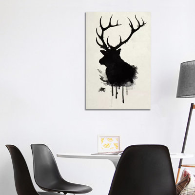 Elk by Nicklas Gustafsson - Wrapped Canvas Painting
