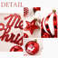 65-Piece Red & White Shatterproof Christmas Ball Ornament Set, Assorted Hanging Xmas Tree Decorations with Hooks, for Holiday Wreath, Garland and Swag Decor