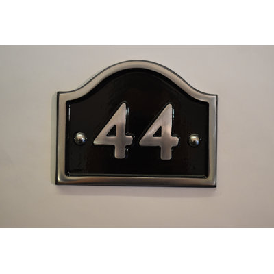 Jaclynn 11.5cm H Reflective Metal House Number