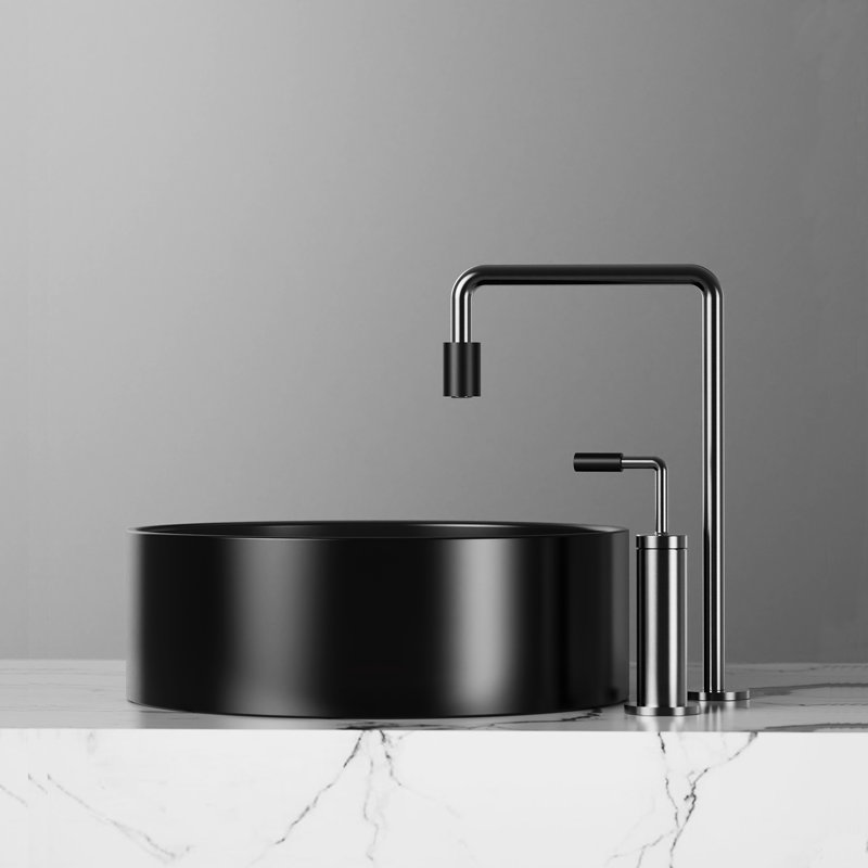 Robinet de salle de bain, Gris pistolet