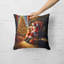 Coussin Golden Retriever and Santa Claus-101410214