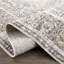 Tapis oriental en polyester tissé à la machine en beige-1028671060
