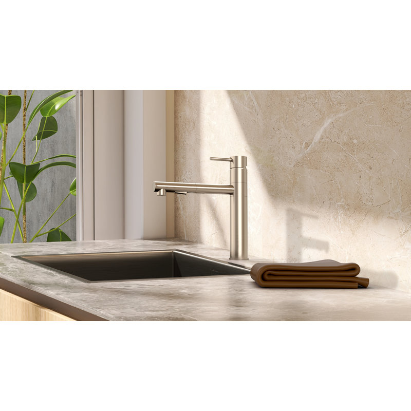 Pioneer Motegi Pull Out Kitchen Faucet, Brushed Nickel