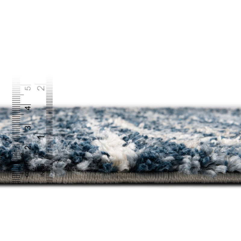 Abrahams Geometric Indoor Rug, Rectangle 9' x 12'