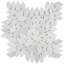 Nature Flower Carrara Marble Mosaic Tile-1370873107
