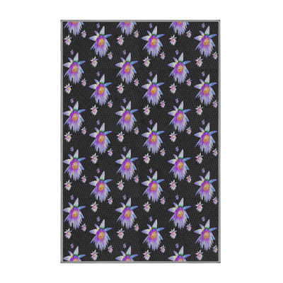Tapis bleu foncé Safaa