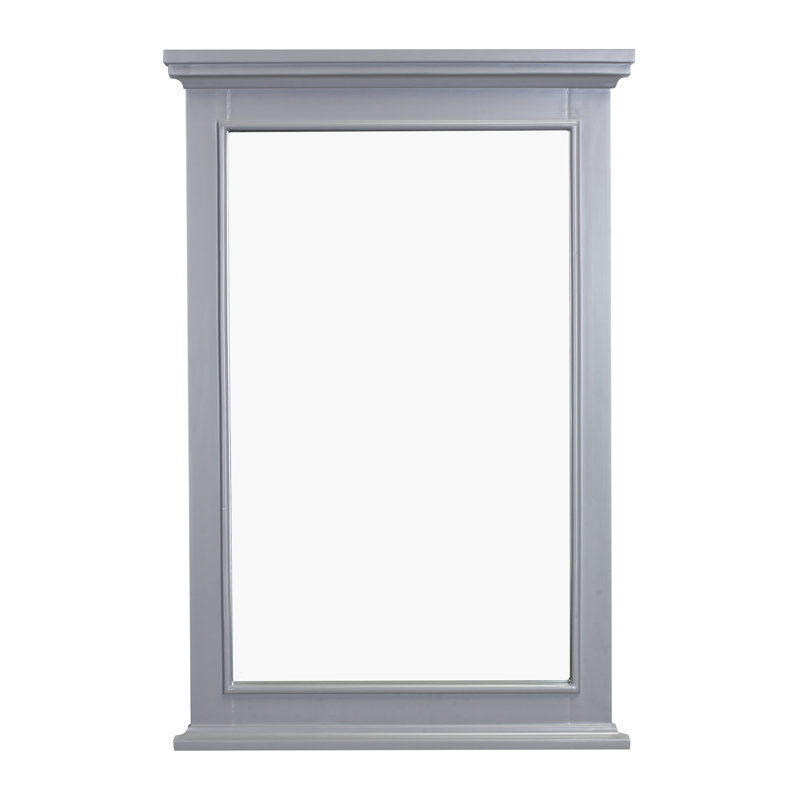 Miroir rectangulaire en bois gris 36 "x 36" Eviva Elite Stamford, Gris