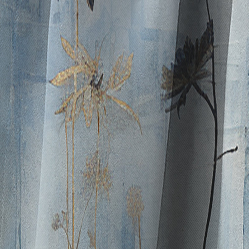 Blackmer - Wildflowers Curtain - Blackout Floral Curtain - 1 Panels, L 52 po x L 95 po