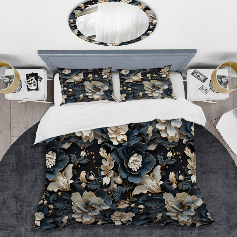 Ensemble de housse de couette Elegant, Housse de couette simple + 1 taie décorative stan