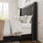 Full Size black Diamond Bed Frame-78894866-78894865