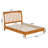 Ambie Low Profile Solid Wood Slatted Spindle Sleigh Bed-51407719-51407716