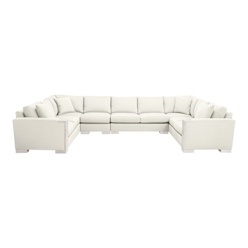 Abingdon By Michael Weiss Upholstered Sectional Symmetrical, Kenworth Pearl, Casa Blanca