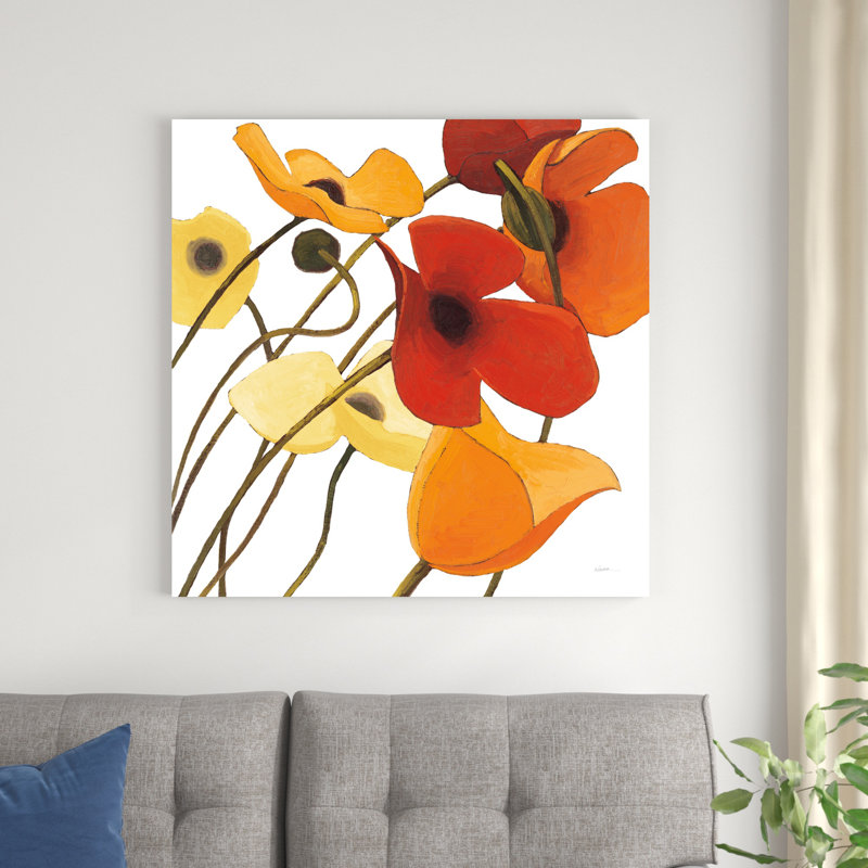 «Up Two» sur fond blanc jaune, H 36 po x l 36 po x P 1,25 po