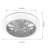 17.7'' Hidden Blade Ceiling Fan with LED Light and Remote Control