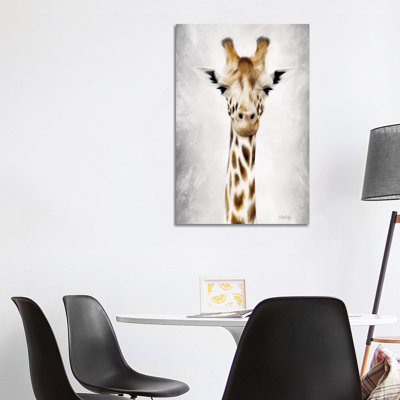 Geri la girafe de près par Marla Rae - peinture sur toile tendue