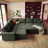 Brunella Corduroy Sleeper Sectional-1503454834