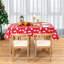 Nappe de Noël en vinyle avec envers en flanelle 52 po x 90 po