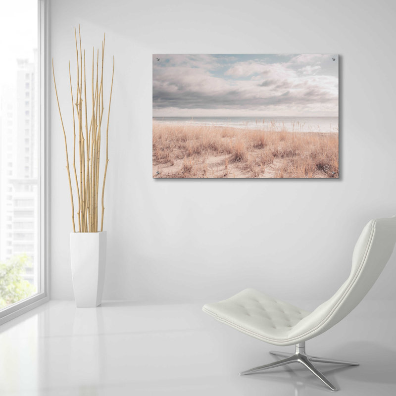«Soft Oceans» par Nathan Larson, verre acrylique Wal Art, H 24 po x l 36 po x P 0,2 po