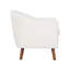 Chaise d'appoint Mid-Century moderne en chenille 1pc-322514487