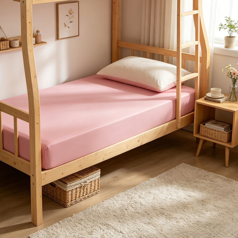 Drap-housse 39 x 79 po Drap-housse confortable et froid Housse de protection pour matelas de couleur unie facile à nettoyer et à entretenir